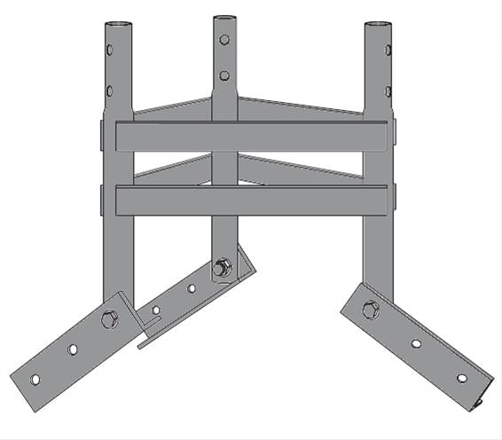 Rohn PR25G Peak Roof Mount for 25G Tower – Antenna Parts Outlet